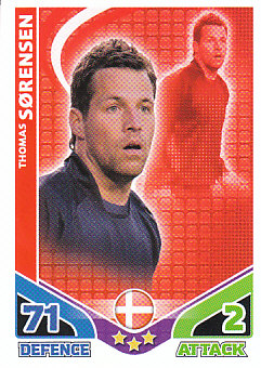 Thomas Sorensen Denmark 2010 World Cup Match Attax #47